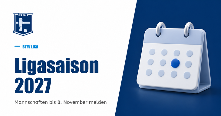 Ligasaison 2027: Mannschaften melden